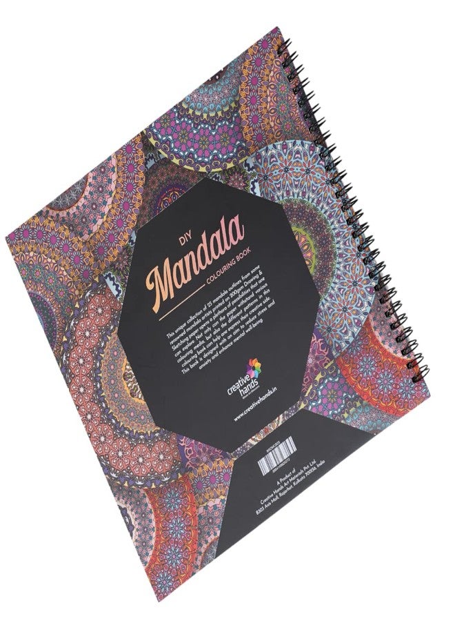 Brustro DIY Mandala Colouring Book 9"x9" 160 GSM 25 Perforated Sheets & Brustro Metallic Brush Pens - Soft Brush Tip for Calligraphy, Hand Lettering, Colouring, Card Making - Set of 10 Colors - Image 3